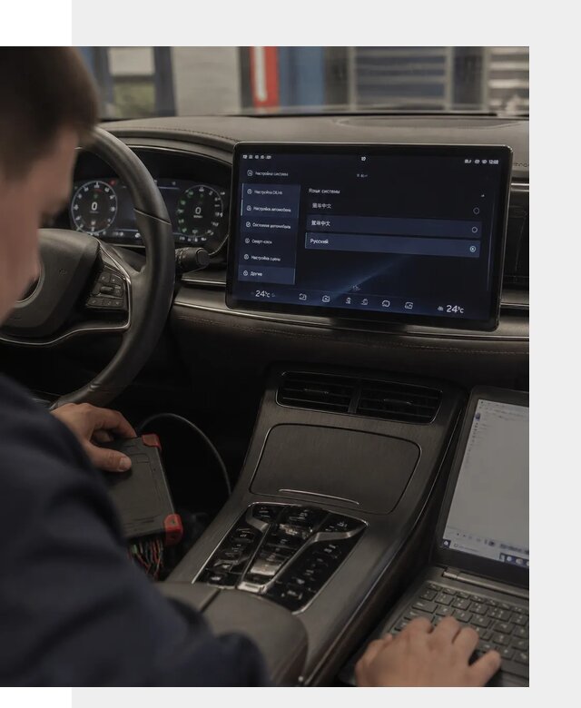 Русификация автомобиля BYD HAN для эксплуатации в Боровичах